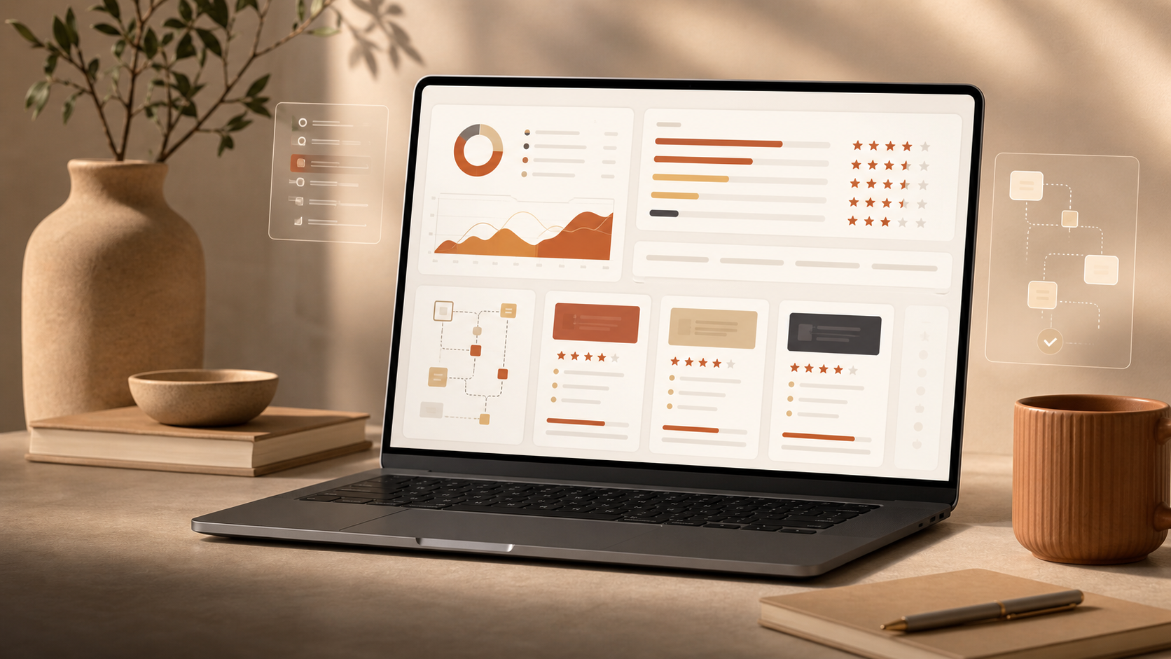 Software Reviews dashboard and workflow visual