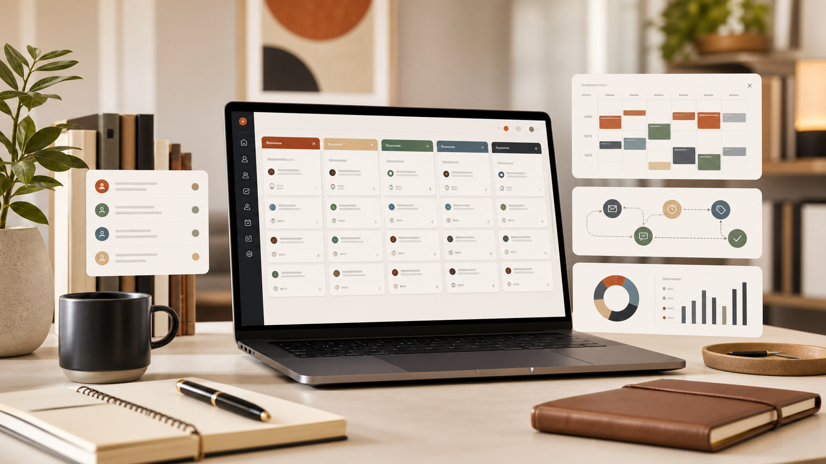 CRM pipeline and agency workflow guide visual