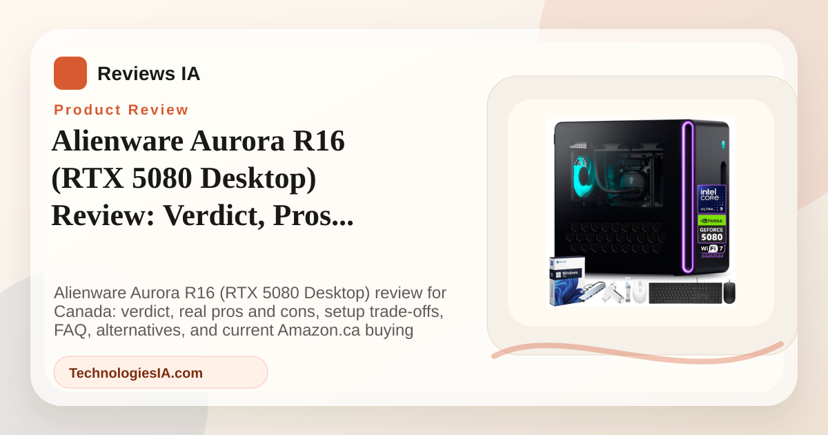 Alienware Aurora R16 RTX 5080 desktop workstation