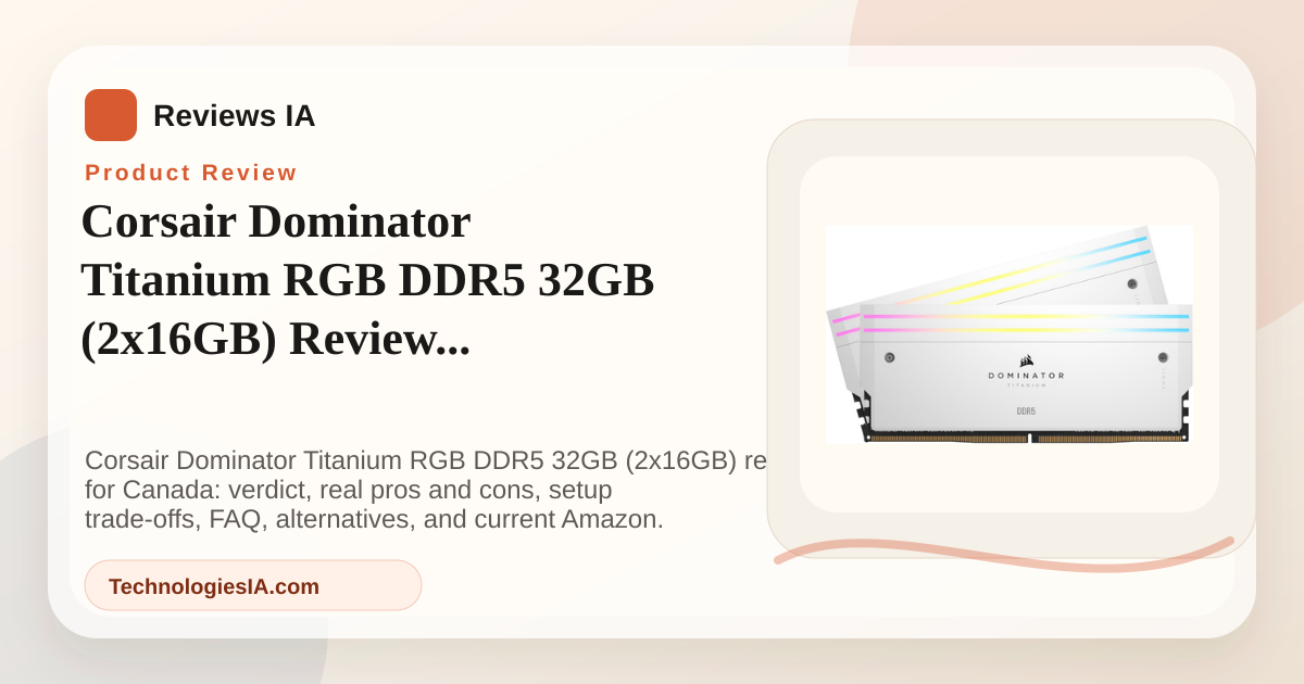 Corsair Dominator Titanium RGB DDR5 memory kit