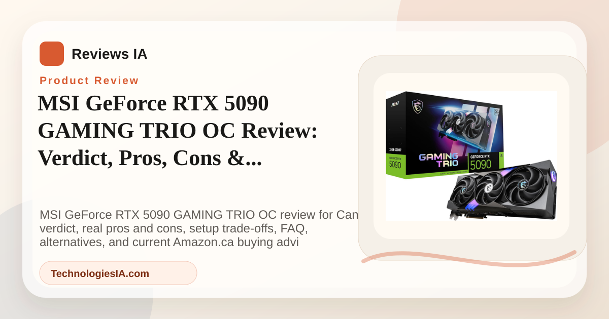 MSI GeForce RTX 5090 GAMING TRIO OC graphics card